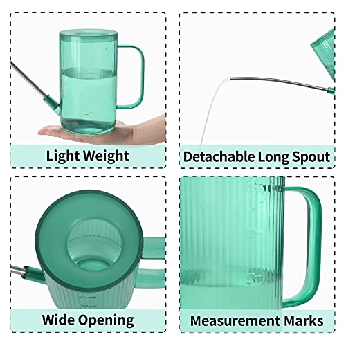 ONEDONE Watering Can Indoor Plants - Plant Watering Can 34 OZ, Long Spout Small Watering Can for House Plants Garden Potted Flowers with Spray Bottle, Squeeze Bottle Green - color: Green