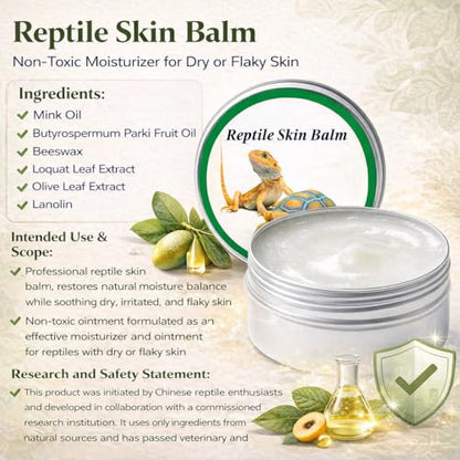 RONDURE Reptile Shell Balm for Tortoise Ointment Turtle Shell Care Conditioner Moisturizer Tortoise Shell Balm Turtle Shell Cleaner Wax Protect Accessories 2 Oz