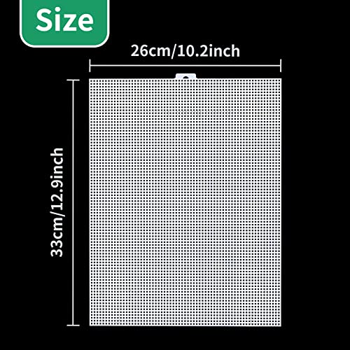 Cuyacili 2 Pack Fish Tank Divider, Plastic Grid Cuttable Grid Plate Fish Separator with 12 Suction Cups DIY Designed Clear Easy to Bent 10 * 13in - size: 10x13in