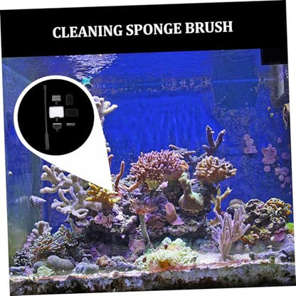1set Fish Tank Cleaning Tool Aquarium Scraper Brush Net Sponge Spoon for Efficient Tank Maintenance Easy to Use Store Detach Aquarium Accessories for All