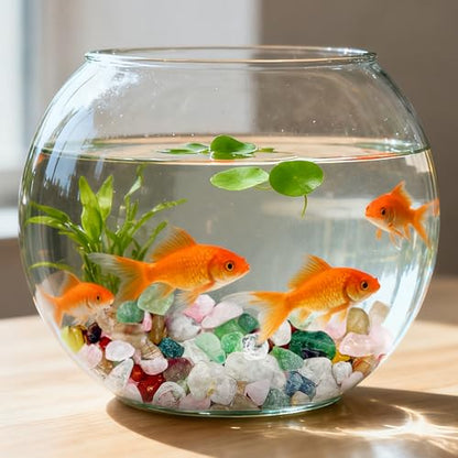 1.5LB Clear Quartz Crystal Chips Bulk Tumbled Stones,0.35-0.5 Inch Crushed Crystal Rocks for Aquarium Fish Tank DIY Jewelry Vase Filler Aquarium Gravel Plant Pot - color: White, size: 1.5lb