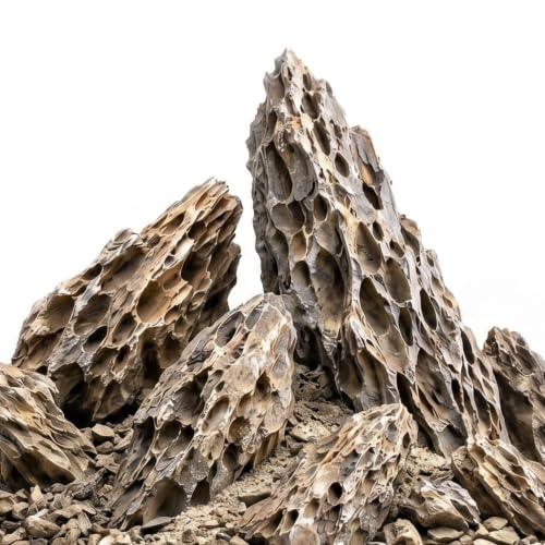 Dragon Stone Aquascaping Rocks, 10 lb (4-8"), Aquarium Stone Set | Beginner-friendly aquascaping • Easy layout building • Natural porous texture • Ideal for planted tanks - color: Dragon Stone, size: 10 lb (4–8")