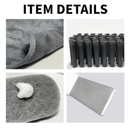 Bearded Dragon Tank Cleaning Kit – Reptile Enclosure Tool Set with Mini Dustpan, Brush, Scraper & Cleaning Cloth for Lizard & Gecko Terrarium Maintenance