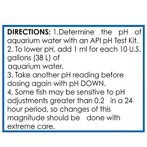 API pH DOWN Freshwater Aquarium Water pH Reducing Solution 1.25-Ounce Bottle - size: 1.25 oz