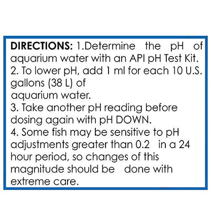 API pH DOWN Freshwater Aquarium Water pH Reducing Solution 1.25-Ounce Bottle - size: 1.25 oz