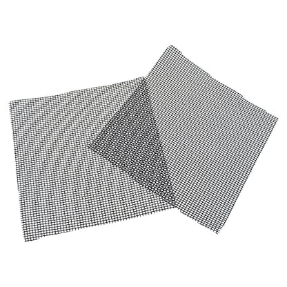 HAHIYO 50PCs 4Inch/10Cm Black Square Glassfibre Flower Pot Hole Mesh Pad Bottom Grid Mat Bonsai Drainage mesh Hole Screens Gasket Prevent Soil Loss Breathable Gasket Drainage Netting for Bonsai - size: Square-4In-50P