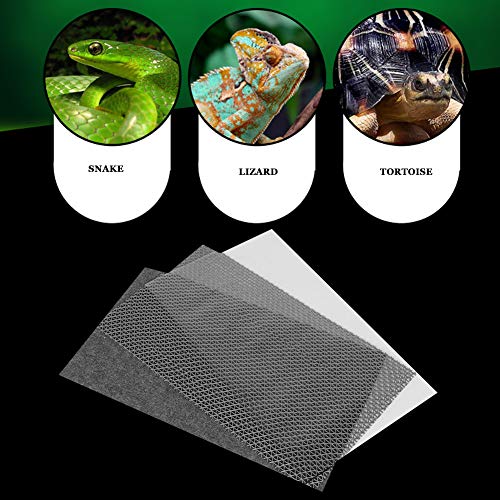 Zerodis Reptile Carpet, 3 in 1 Lizard Cage Mat Snake Bedding Multi-Functional Reptiles Pets Mat Moisturizing Pad Carpet for Bearded Dragon Turtles IguanaTortoises