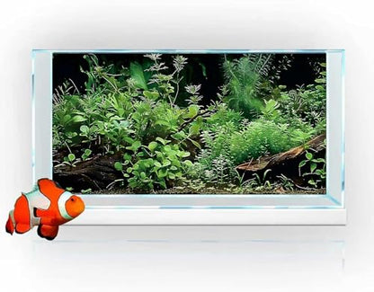 Aquatic Plant Aquarium Background, River Bed & Lake Tropical Undersea Tree BranchFish Tank Background, 6 EVA Double-Sided Tapes 48x24 inches/120x60 - color: Green, size: 48"L x 24"W