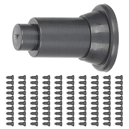 Fydun 100 Pcs Isolation Board Supporty Feet, 100Pcs Set Aquarium Feet, Fish Dividers Support for Divider Black (Black) - color: Black
