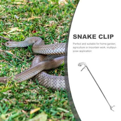 Abaodam Heavy Duty Snake Tongs, 36-Inch Stainless Steel Professional Snake Catcher Tool with Non-Slip Grip, Extended Reptile Grabber Clip Wide Jaw Handling Tool for Outdoor Catch