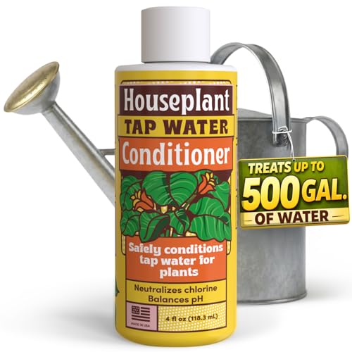 Tap Water Conditioner for Plants, 4 oz - Conditions Tap Water for Houseplants, Supports Balanced pH, Indoor Plant Care Drops for Root Support & Greener Leaves, Treats 500+ Gallons, 2–3 Day Results