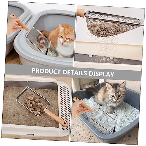 Reptile Litter Scoop and Handle Ergonomic Design for Easy Cleanup of Reptile Waste for Pets