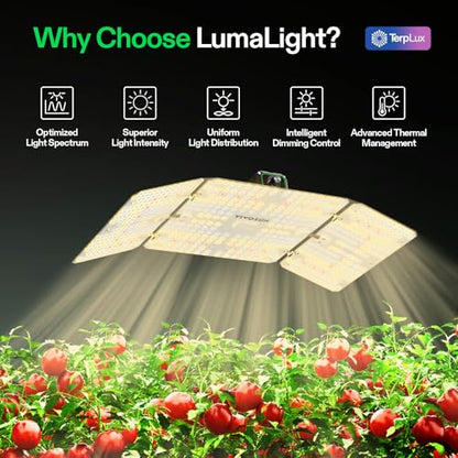 VIVOSUN LumaLight 200W LED Grow Light, Full Spectrum Plant Light | Smart Dimmable & High PPFD for Indoor Plants Seedling Vegetables Bloom, Fits 2×4/3×3 Grow Tents - size: 2x4