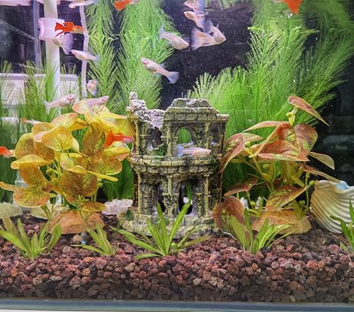 M2cbridge Plastic Fish Tank Plants Soft Silk Water Grass Reptile Waterweed for Terrarium Simulate Aquatic and Aquarium Landscape(2pcs,8") - size: 2pcs,8"