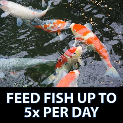 CrystalClear Platinum Fish Food Floating 5mm Pellets, 2.2 Lbs | For Koi & Goldfish, premium nutrition to boost growth, color, and wellness in backyard ponds & water gardens - size: 2.2 Pound (Pack of 1)