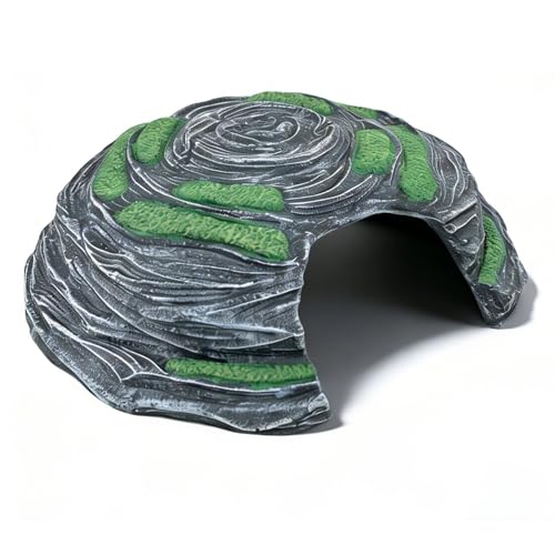 Extra Large Reptile Hide Resin Snake Hideout | For Ball Pythons, Simulation Rock, Terrarium Hideout for Habitat, For Lizard Leopard Gecko Bearded Dragon