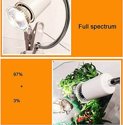 75W Basking UVA+UVB Heat Bulbs for Reptiles&Amphibians Turtle Heating Lamp E26 Base Full Spectrum Sun Light Bulb Perfect for Terrariums, Tanks, and Cages 6-Pack