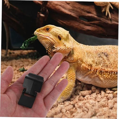 POPETPOP 6pcs Aquarium Lock Buckles for Reptile Tanks Secure Clips for Turtle Feeding Boxes and Snake Enclosures Easy to Install and Durable Material for Amphibian and Reptile Habitats