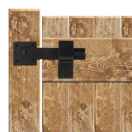 5.5" Fence Gate Latch Heavy Duty for Wooden Fence Gate Latch for Outdoor, Cabinet, Shed, Sliding Doors and Farm Gate