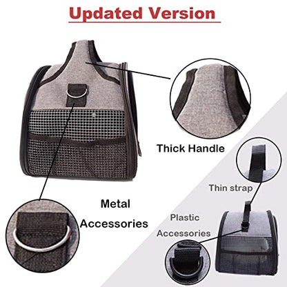 Bunny Carrier, Portable Small Pet Bag with Water Bottle Holder | Breathable carrier, lightweight, leak-proof liner, vet appointments& outdoor trips, fits rabbits, guinea pigs, bearded dragon - size: Large