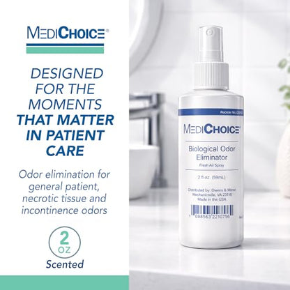 MediChoice Biological Odor Eliminator, Scented, Pump Spray, 2 Ounce, 1314OE2240 (Each of 1)