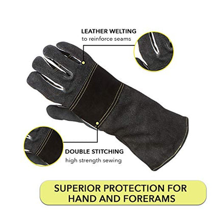 Suse's Kinder Protective Gloves, Professional Animal Handling for Dog Cat, Falconry Parrot - size: Medium