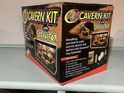 Zoo Med Cavern Kit with Excavator - size: Zoo Med Excavator Cavern Kit