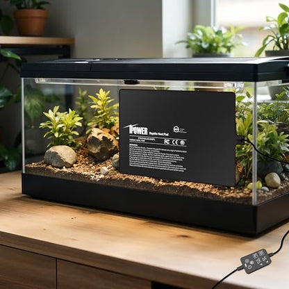 iPower 8 by 12 Inch 16W Reptile Heating Pad with Adjustable Thermostat, Under Tank Warmer Terrarium Heat Mat for Turtles/Snakes/Lizards/Frogs, 2 Pack - size: 8" x 12", style: 2 Pack Heat Pad - New