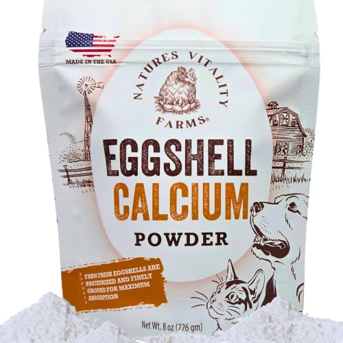 8 oz U.S.A. Eggshell Powder for Dogs/Cats, Finely Ground, Calcium Supplement