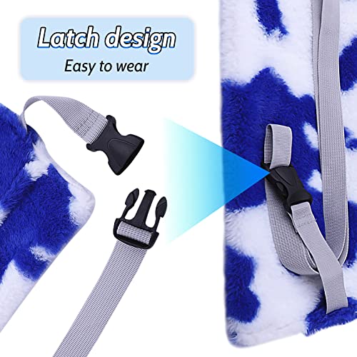 Adjustable Lizard Leather Leash Harness and Bearded Dragon Carrier Sling, Bearded Dragon Reptile Carrier, Reptile Small Pet Training Leashes and Beardie Snuggle Bag for Outdoor Travel