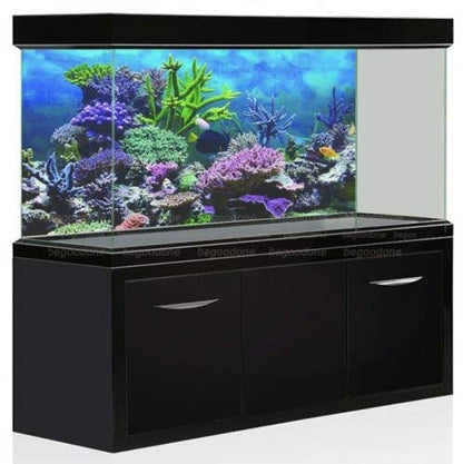 PVC Adhesive Photography Backdrop Aquarium Underwater Corals Fish Background 61x41cm - size: 61*41cm