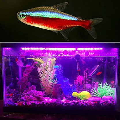 GreenSun LED Aquarium Light, Fish Tank Light with Remote Control, IP68 Submersible Waterproof Strip Bar Light,RGB Color Changing, 3.8 Watts 11inch/28cm - size: 11.2inch/28cm