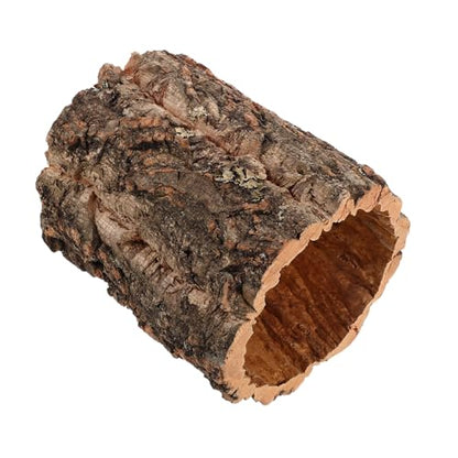 POPETPOP Reptile Hideout Cork Bark: Wood Tree Trunk Climbing Hide Terrarium Decor Shelter Cave for Gecko Lizard Snake Hermit Crab Bearded Dragons Tank Decor, 5. 89 X 4. 91 X 4. 91 Inches - size: 5.89 X 4.91 X 4.91 Inches