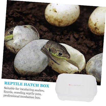 Egg Incubator Box Compartment Reptile Hatchery Breeding for Snakes Lizards Safe Eco-Friendly
