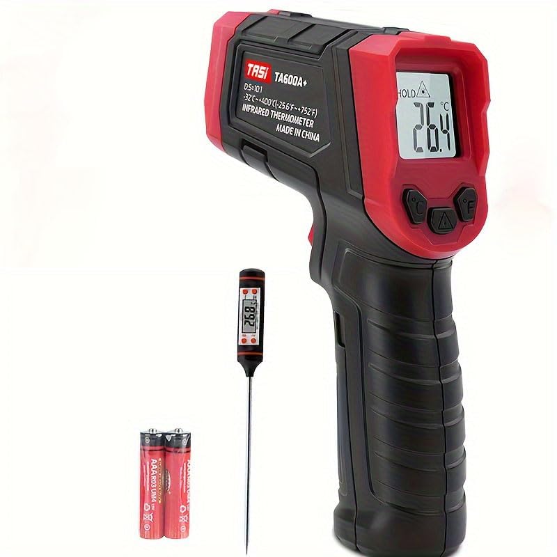 Infrared Thermometer, Digital Laser Temperature Meter -37°F~932°F (-32°C~400°C) IR Temperature Gun (Not for Humans) Ideal for Cooking, Frying, Kitchen, Barbecue, Meat, Sugar, Freezer