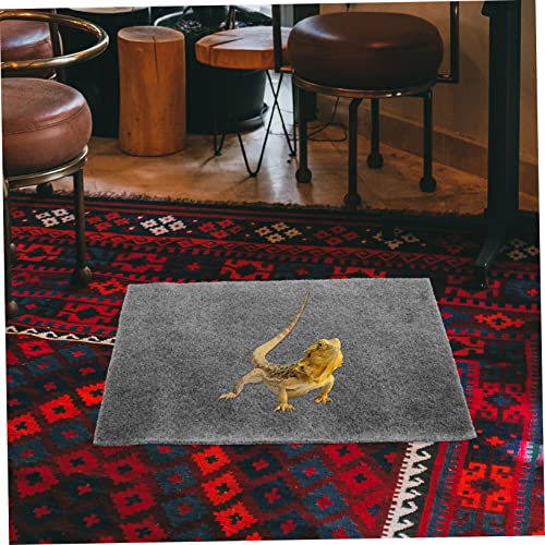 2PCS Reptile Mat Wear-Resistant Tortoise Bedding and Convenient Snake Carpet for Lizards Geckos and Terrapins Moisture-Absorbing Terrarium Accessory