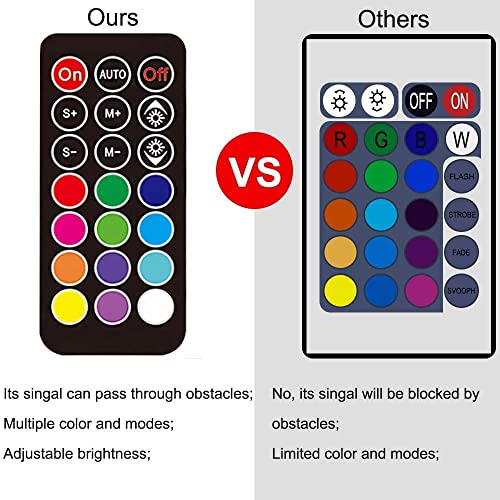 LED Aquarium Light, 2 Pack 15 inches Fish Tank Light RGB Color Underwater Light Submersible Crystal Glass Lights, 42 LED Beads, Brightness Adjustable Memory Function, LED Light bar Stick - size: 2 Pack 15Inch