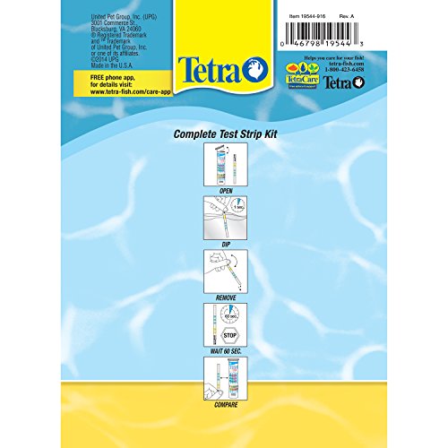 Tetra EasyStrips, Complete Aquarium Test Strips, Water Testing, 25 Count - size: 25-Count