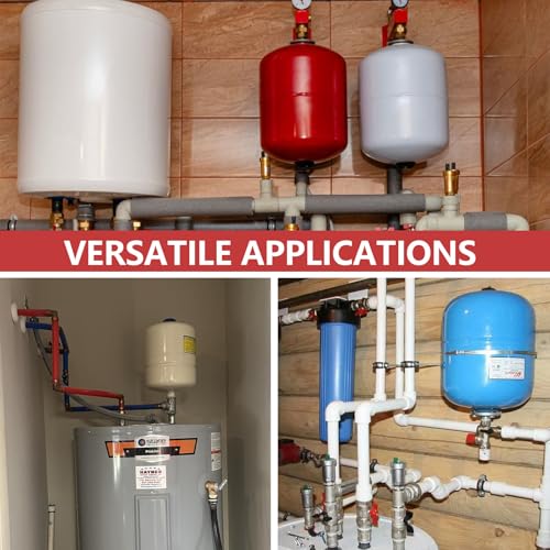 1PC EFIELD Water Heater Expansion Tank, 2.1 Gallon, 3/4 in MNPT Connection | Thermal Pressure Protection, Safe for Potable Water-TANK001(1) - size: 2.1 Gallon