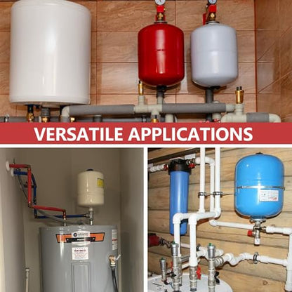 1PC EFIELD Water Heater Expansion Tank, 2.1 Gallon, 3/4 in MNPT Connection | Thermal Pressure Protection, Safe for Potable Water-TANK001(1) - size: 2.1 Gallon