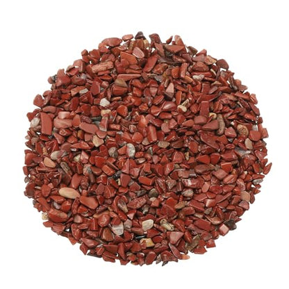 Crystal Chips Stone, 0.44 Lb Fluorite Gravel Rocks (Red Quartz, 3-5 Mm) - color: Red, size: 3 - 5 mm