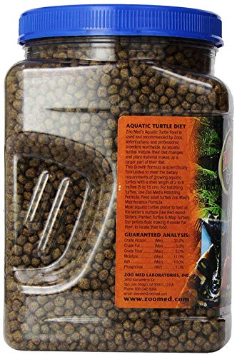 Zoo Med Aquatic Turtle Food Growth Formula 30 oz. - size: 1.88 Pound (Pack of 1)