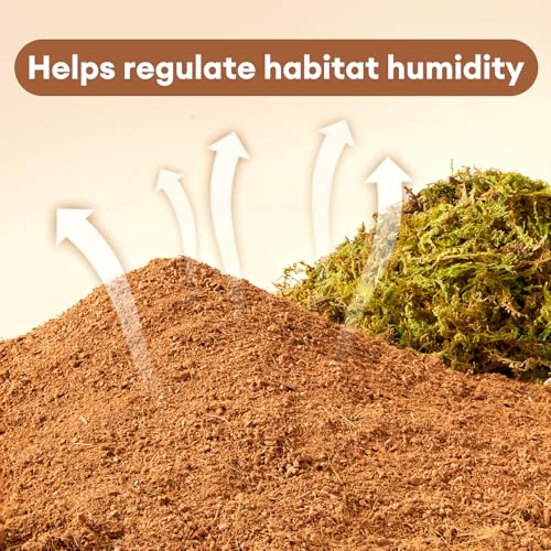 BUCATSTATE 5L Hamster Bedding, Natural Forest Moss Odor Control | Nature Hamsters Substrate Cage Accessories for Dwarf Syrian Hamsters, Mice, Gerbils (Dried Moss)