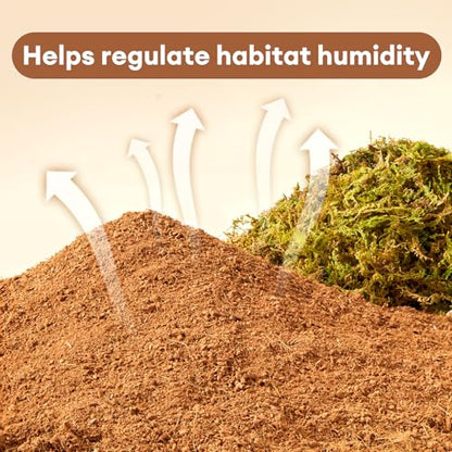 BUCATSTATE 5L Hamster Bedding, Natural Forest Moss Odor Control | Nature Hamsters Substrate Cage Accessories for Dwarf Syrian Hamsters, Mice, Gerbils (Dried Moss)