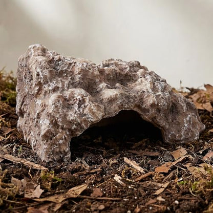 Reptile Rock Hideout Cave for Terrariums and Aquariums Simulation Rock Habitat Decor Shelter for Lizards Turtles Snakes and Amphibians
