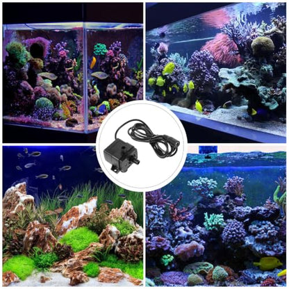 Homoyoyo Quiet Submersible Water Pump for Fish Tank and Pond with 90-240l/h Capacity, Sturdy Abs Material and Smooth Surface, for Aquarium Circulation and Outdoor Fountain Use