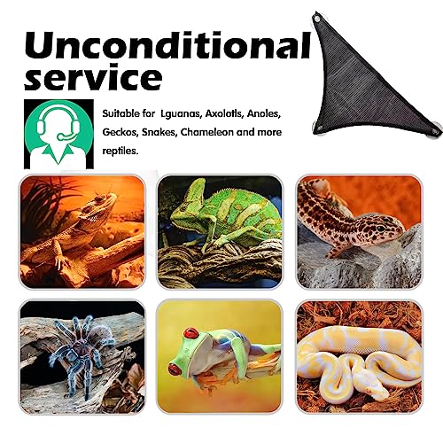 Bearded Dragon Hammock Reptile Hammock for Axolotl,Geckos,Lizards,Breathable Mesh Bearded Dragon Tank Accessories for Snakes,Chameleon,Fish - size: 18*12*9inch