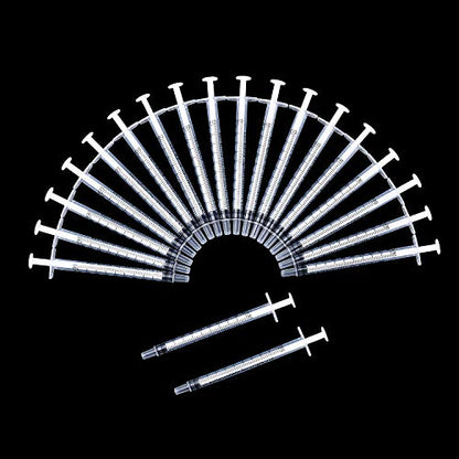Frienda 20 Packs Syringes Without Needles,1 Ml | Large Plastic Measuring Tools for Food, Horse Care, Lab Dispensing, Graduated Markings, Reusable Multipurpose Applicators - size: 1 ml