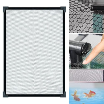 Aquarium Screen Top Cover Protective Net Anti Jumping Tear Resistant DIY Kit Fish Guard Easy to Use - size: 100cmx40cm