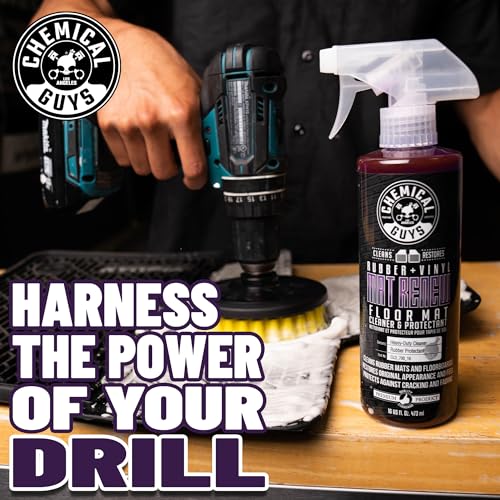 Chemical Guys, Mat Renew Rubber & Vinyl Mat Cleaner & Protectant, 32 oz | For cars, trucks, SUVs, and RVs, dry-touch cleaner protectant for rubber and vinyl mats, dissolves and releases dirt and oil - size: 32 Fl Oz (Pack of 1)